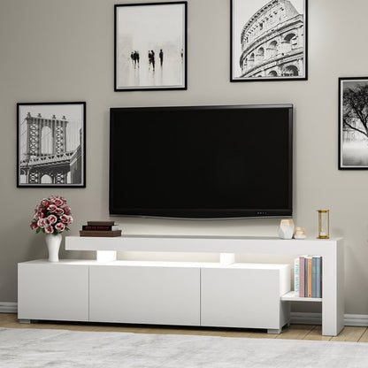 Supellexia-Illuminated - TV-standaard - Glanzend wit